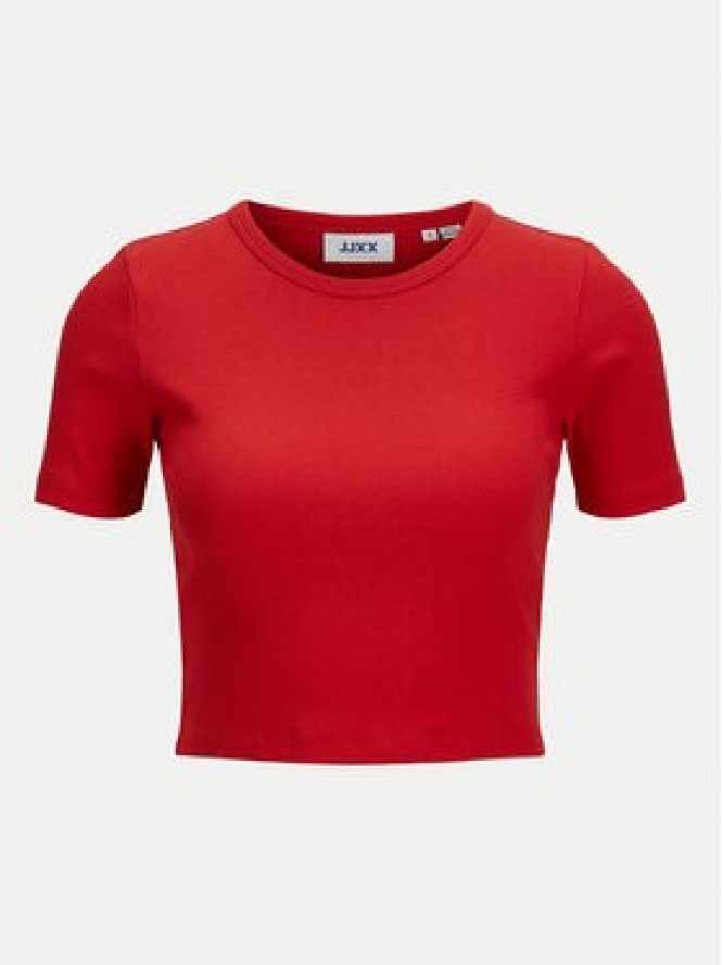 JJXX T-Shirt Florie 12217164 Czerwony Slim Fit