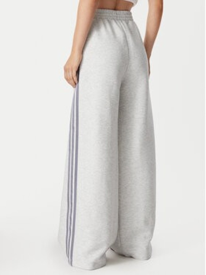 adidas Spodnie dresowe Spacer HY8044 Szary jasny Wide Leg