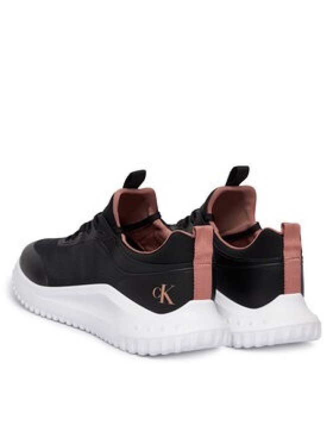 Calvin Klein Jeans Sneakersy Eva Runner Laceup Sock Mat Mix YW0YW02064 Czarny