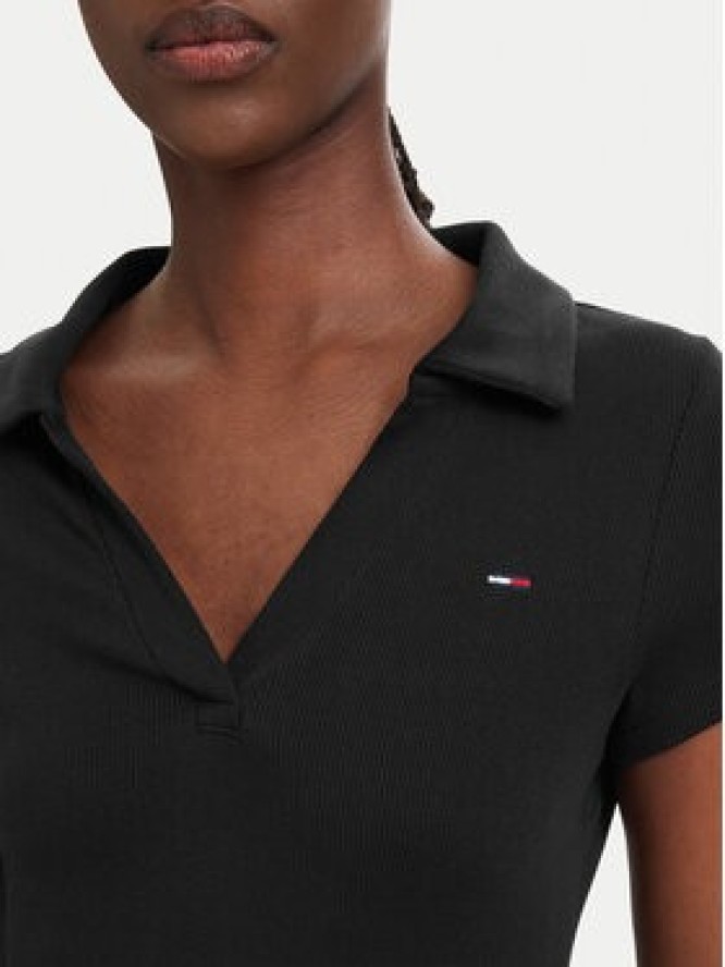 Tommy Jeans Sukienka codzienna DW0DW22845 Czarny Slim Fit