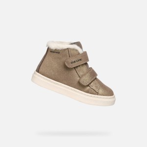 Buty GEOX NASHIK GIRL WPF Brązowy
