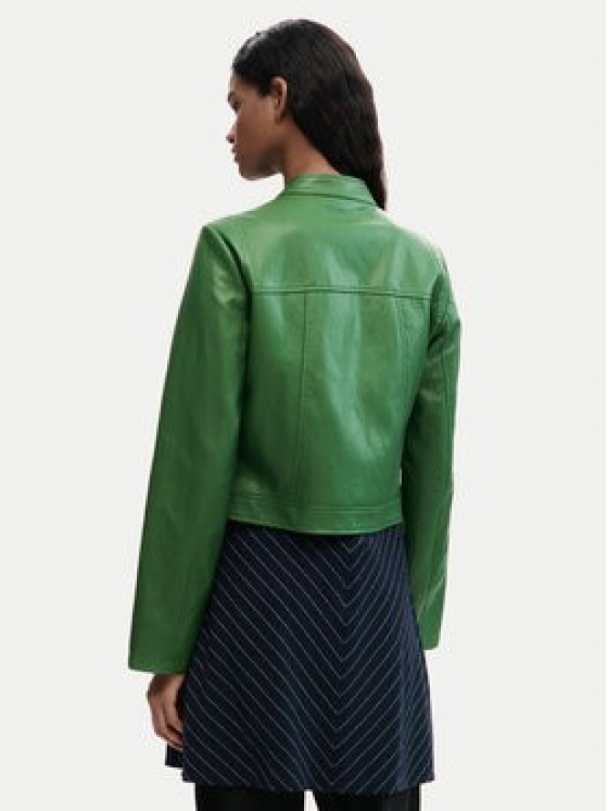 Desigual Kurtka z imitacji skóry Ariel 26SWEW09 Zielony Regular Fit