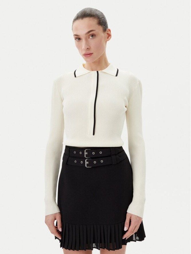 Bruuns Bazaar Sweter Johania BBW3653 Biały Slim Fit