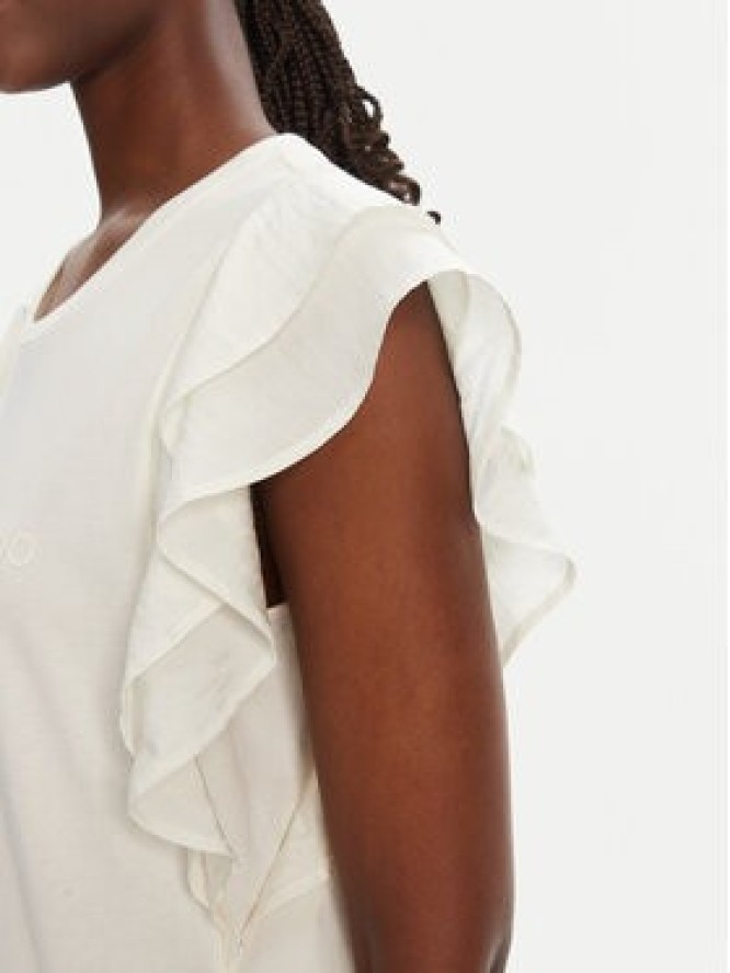 Liu Jo Sport T-Shirt TA5178 J5904 Biały Regular Fit