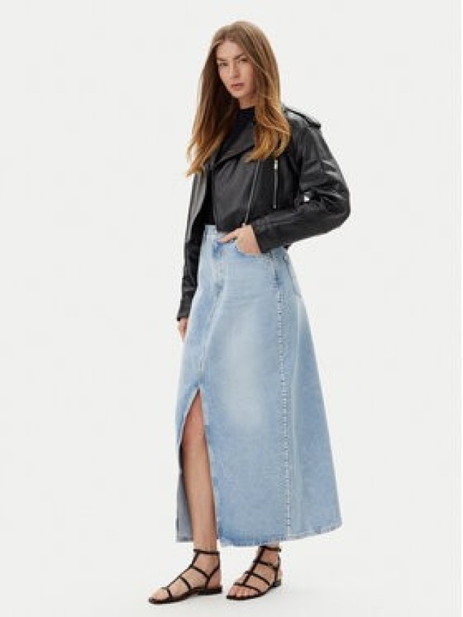 Pepe Jeans Spódnica jeansowa PL901211 Niebieski Regular Fit