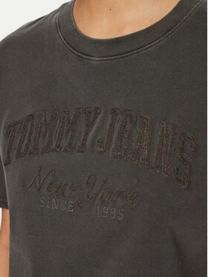 Tommy Jeans T-Shirt Varsity DW0DW19444 Czarny Relaxed Fit