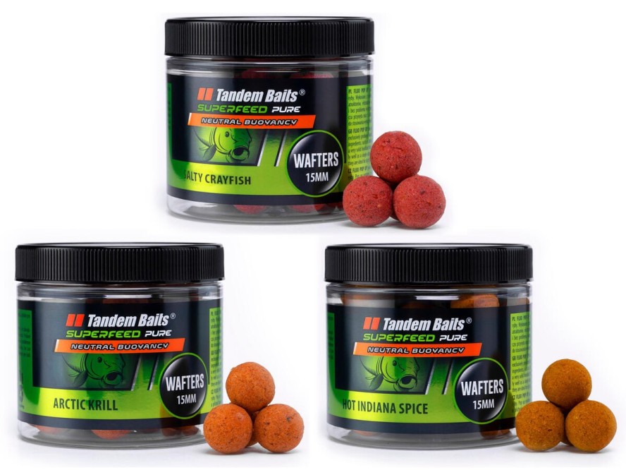 Waftersy SuperFeed Pure 15 mm / 70 g – Zestaw FSL Mix Smaków (3 sztuki)