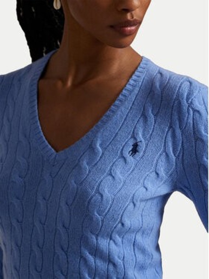 Polo Ralph Lauren Sweter 211971866004 Niebieski Slim Fit