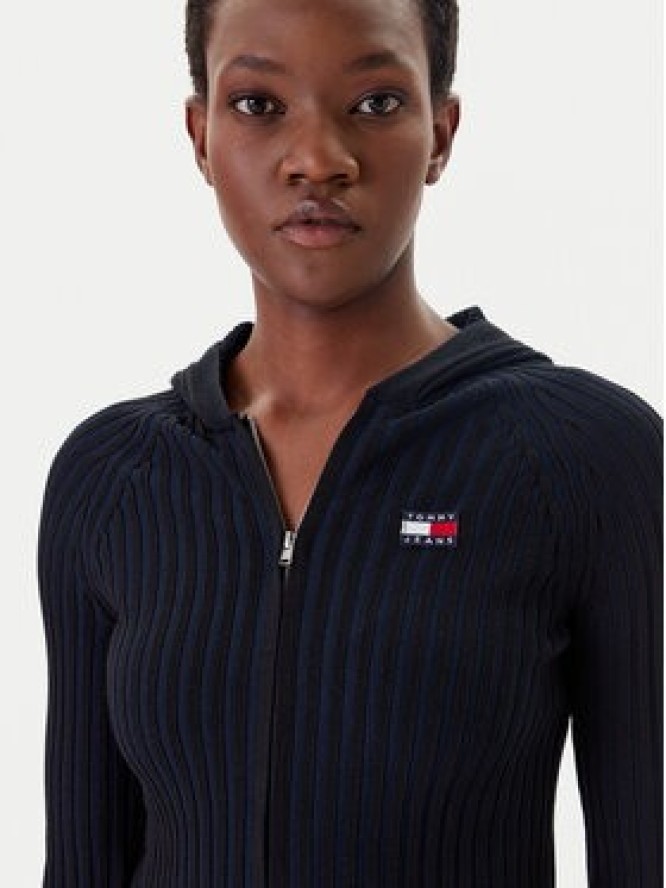 Tommy Jeans Kardigan DW0DW20974 Czarny Slim Fit