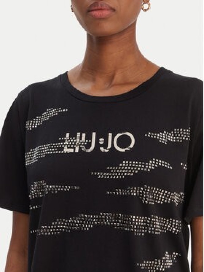 Liu Jo Sport T-Shirt TA6265 JS923 Czarny Regular Fit
