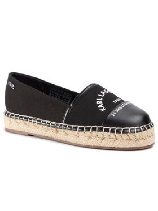 KARL LAGERFELD Espadryle KL80108 Czarny