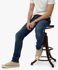 superdry Jeansy Vintage Slim Straight z organicznej bawełny