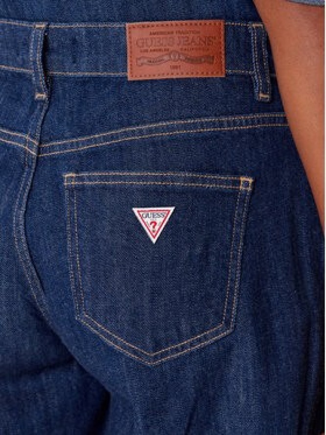 Guess Jeans Jeansy W5BA2T D002A Niebieski Wide Leg