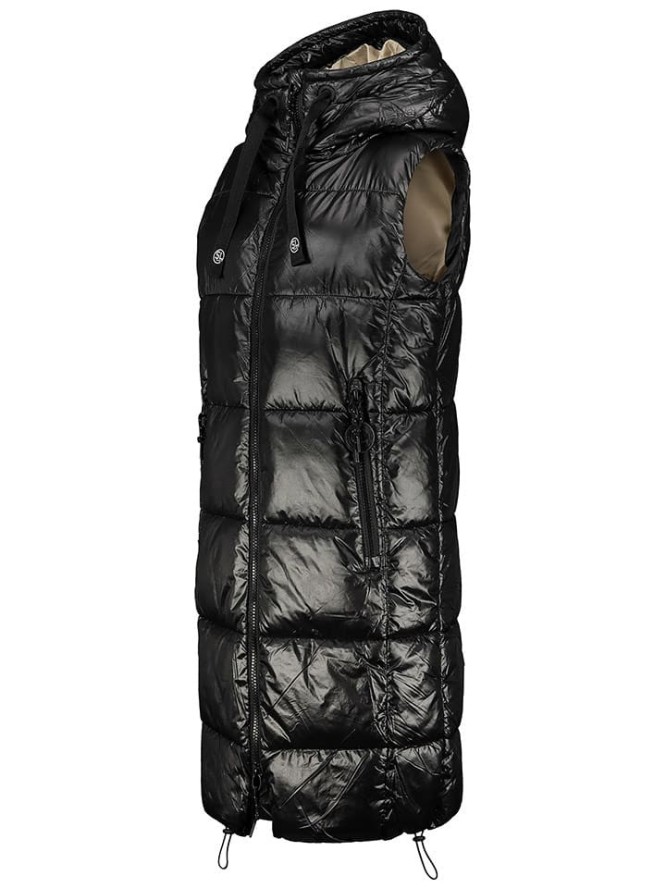 Sublevel Kamizelka pikowana w kolorze czarnym rozmiar: M