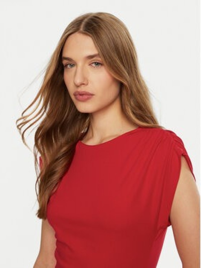 Imperial Sukienka codzienna AFBIIHL Czerwony Regular Fit