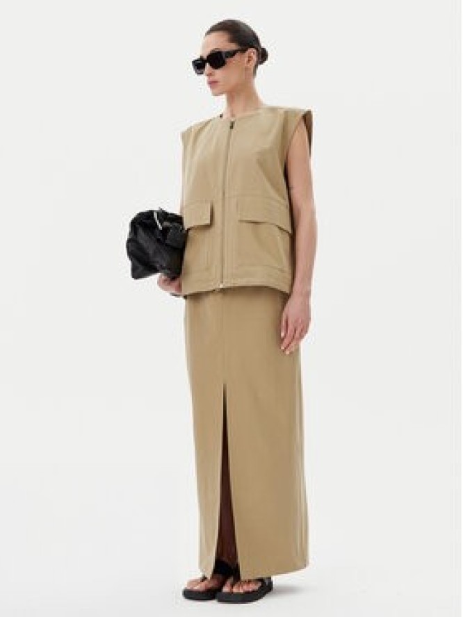 Herskind Spódnica maxi 5532150 Khaki Regular Fit