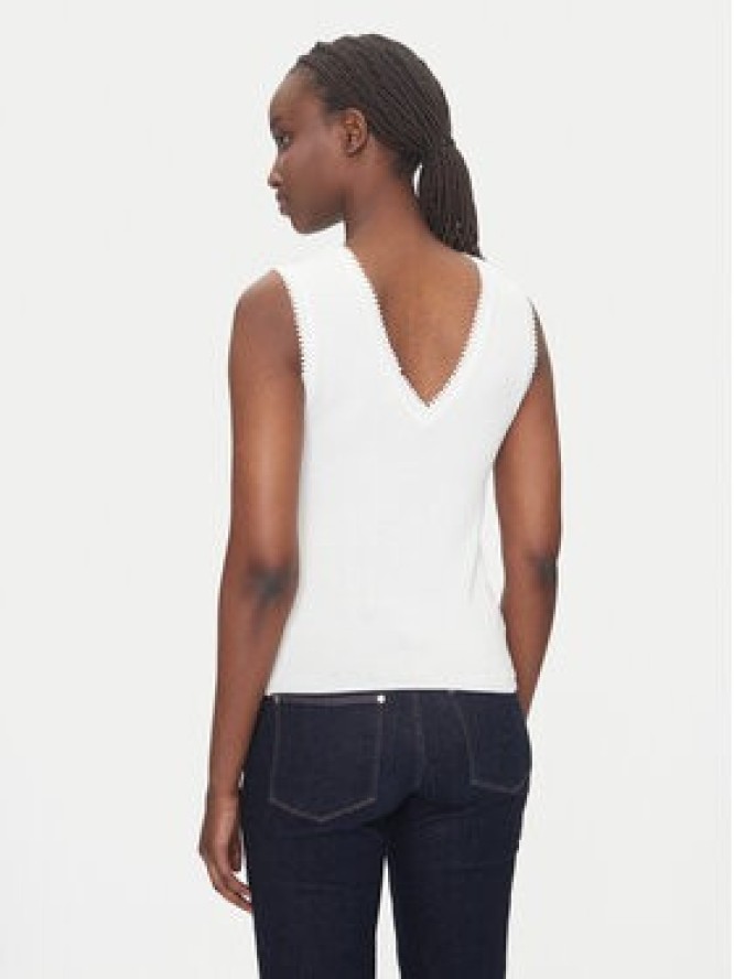 Morgan Top 242-MUSHU Biały Slim Fit