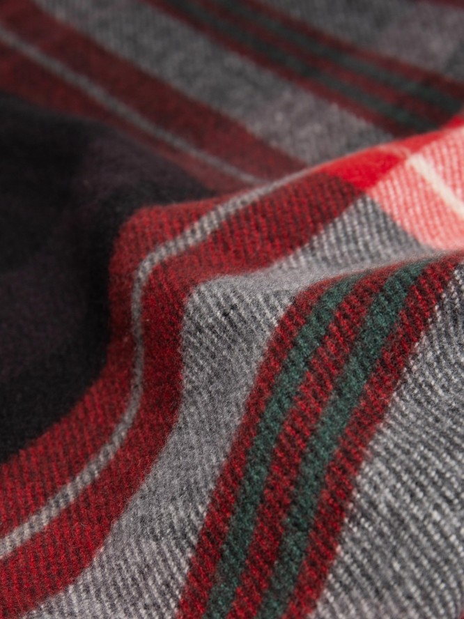 Szal w kratę czerwony Remi 603