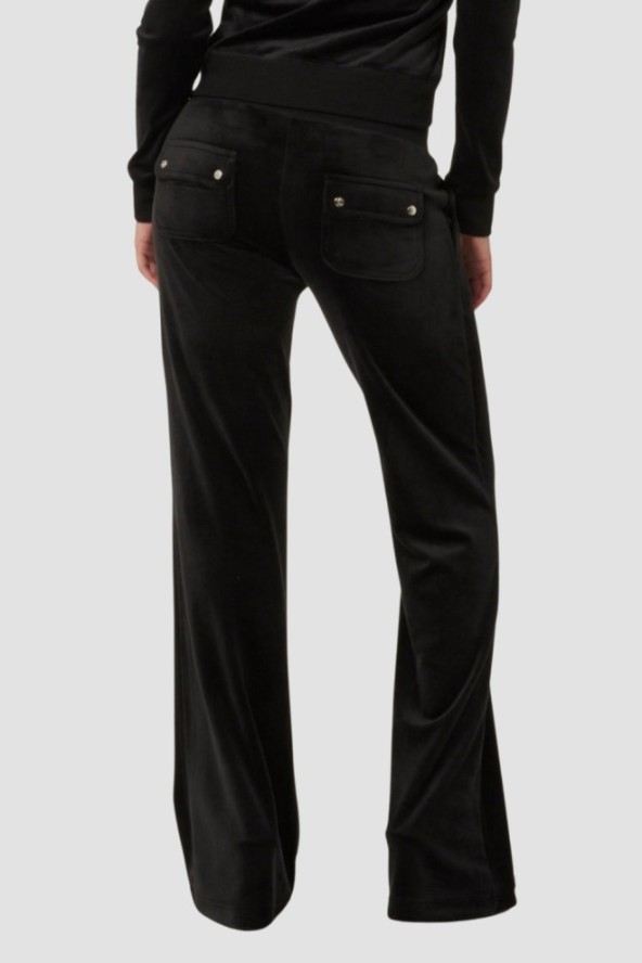 JUICY COUTURE Czarne spodnie dresowe damskie Layla Low Rise, Rozmiar XS