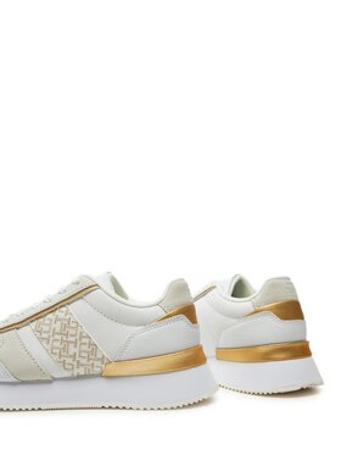 Tommy Hilfiger Sneakersy Lux Monogram Runner FW0FW08387 Biały