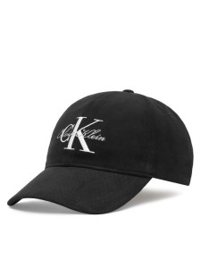 Calvin Klein Czapka z daszkiem Lurex Graphic Script Monologo Ca LV04F5115G Czarny