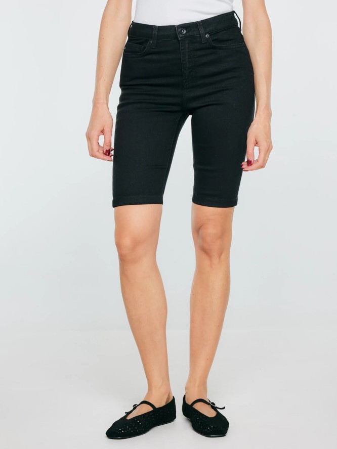 szorty damskie jeansowe czarne caroline 901