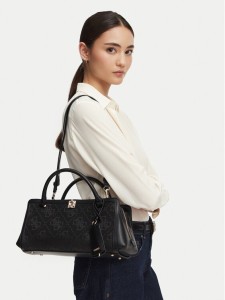 Guess Torebka Audrey Logo HWJG97 55060 Czarny