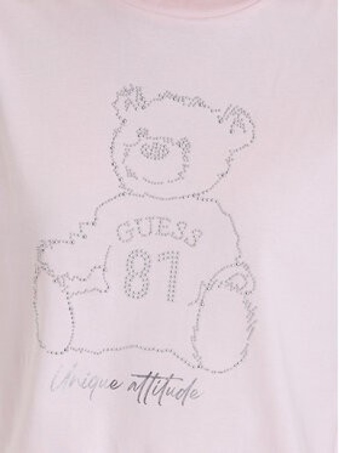 Guess T-Shirt V5BI16 K8FQ4 Różowy Regular Fit