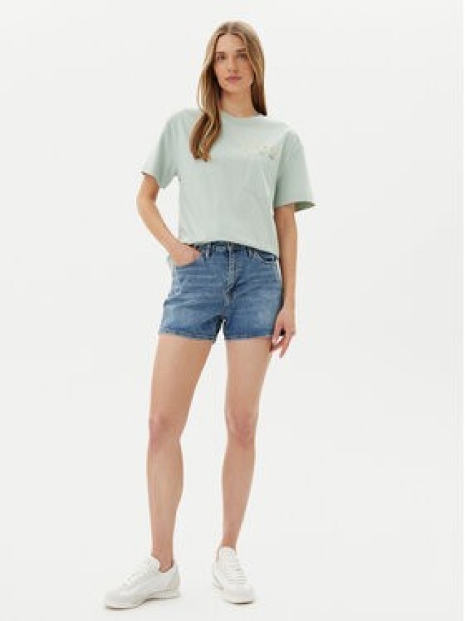 Lee T-Shirt Embroidery Pocket 112363833 Zielony Relaxed Fit