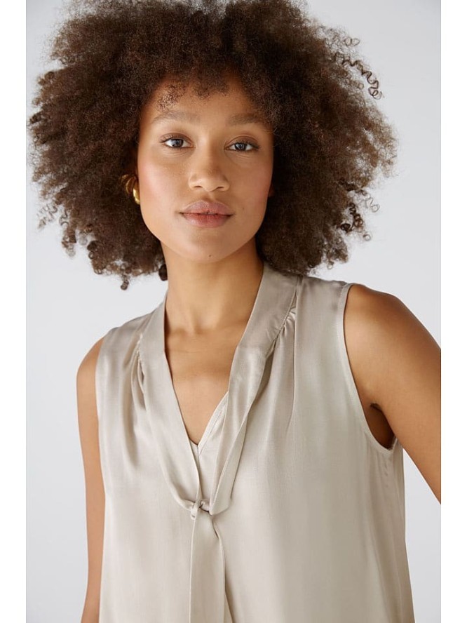 Oui Bluzka w kolorze beżowym rozmiar: 34