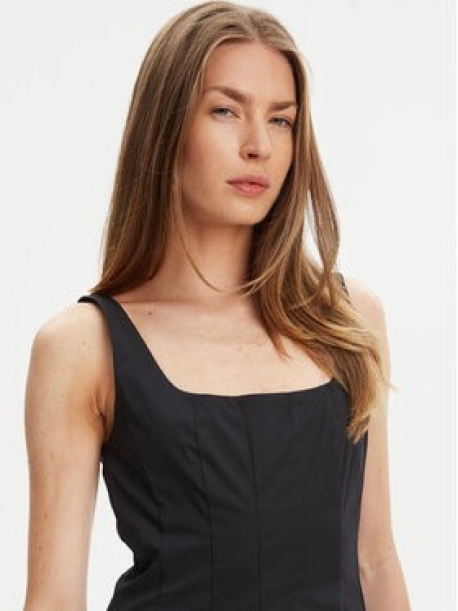 STAUD Sukienka codzienna Mini Wells 90-7502 Czarny Slim Fit