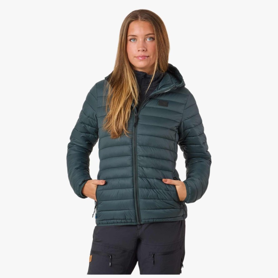 Kurtka Outdoor Wędrówki Kobieta Lofoten Warstwa Izolacyjna