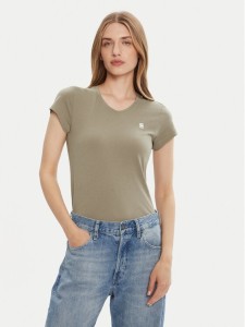 G-Star Raw T-Shirt Eyben D24533-4107 Zielony Slim Fit