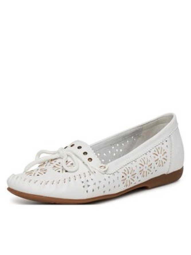 Rieker Mokasyny L6396-80 Biały