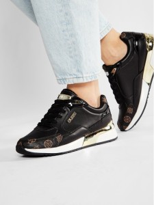 Guess Sneakersy Moxea FL5MOX FAL12 Czarny