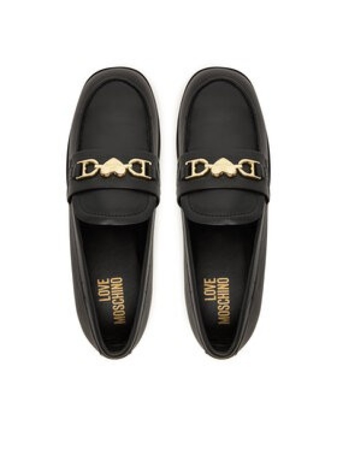 LOVE MOSCHINO Loafersy JA10242G1NIA000035 Czarny