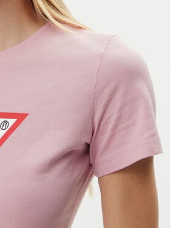 Guess T-Shirt W1YI1B I3Z14 Fioletowy Regular Fit