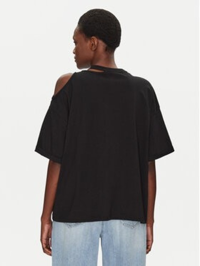 ViCOLO Bluzka UD0096 Czarny Relaxed Fit