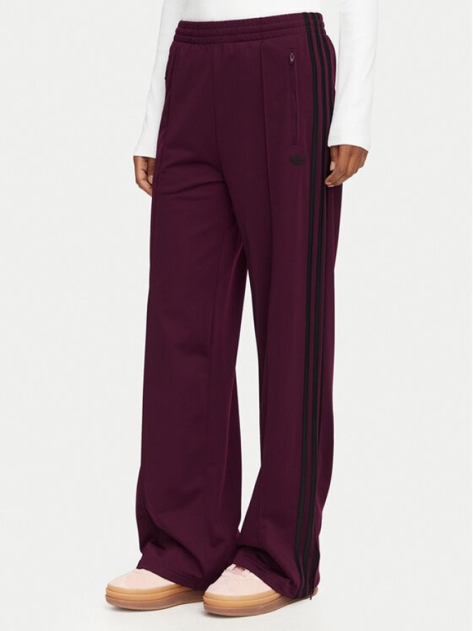 adidas Spodnie dresowe Firebird Loose Tracksuit KS4669 Bordowy Loose Fit