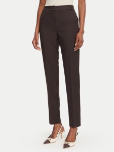 Marella Spodnie materiałowe Amico2 2625136291 Brązowy ciemny Straight Fit