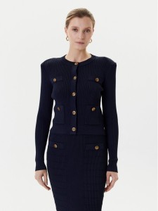 Guess Kardigan W5YR09 Z0130 Granatowy Regular Fit