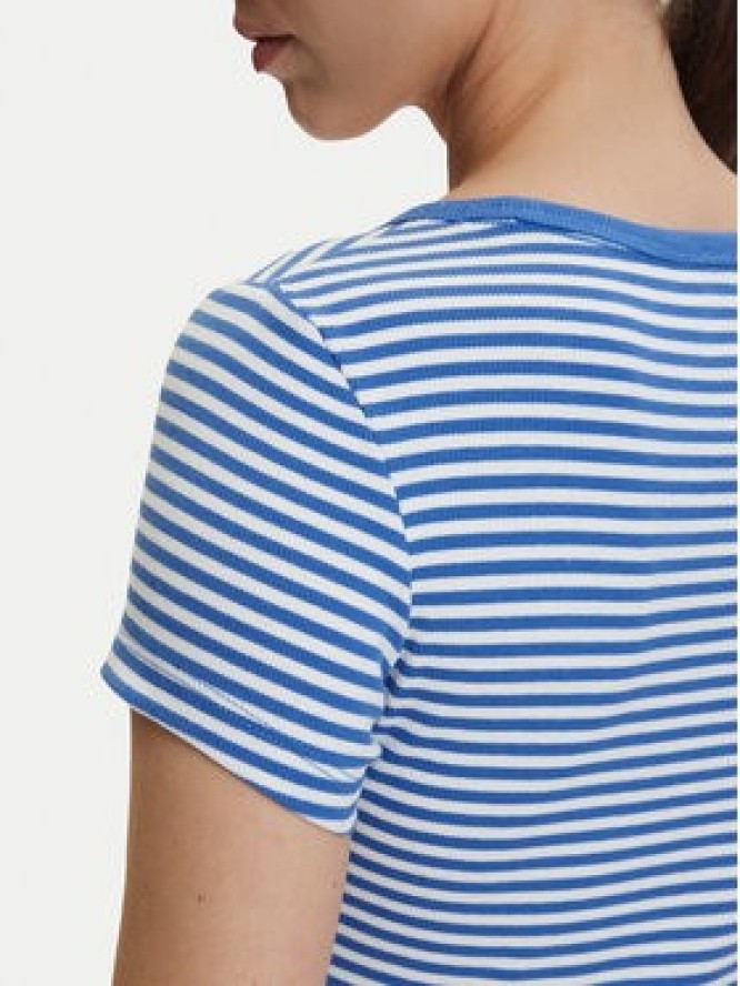 Tommy Jeans T-Shirt DW0DW17385 Niebieski Slim Fit