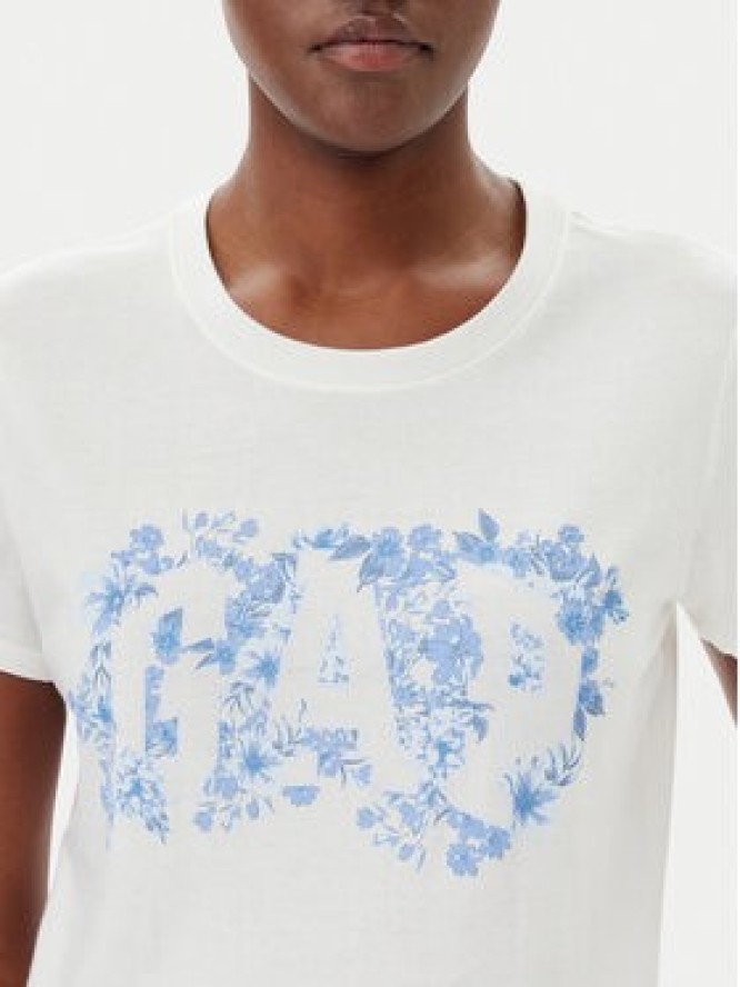 Gap T-Shirt 729555-03 Biały Regular Fit