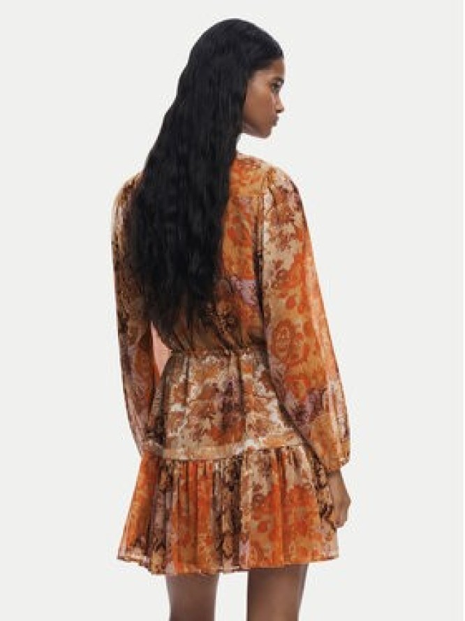 Desigual Sukienka codzienna Bohoshort 25WWVW18 Pomarańczowy Relaxed Fit