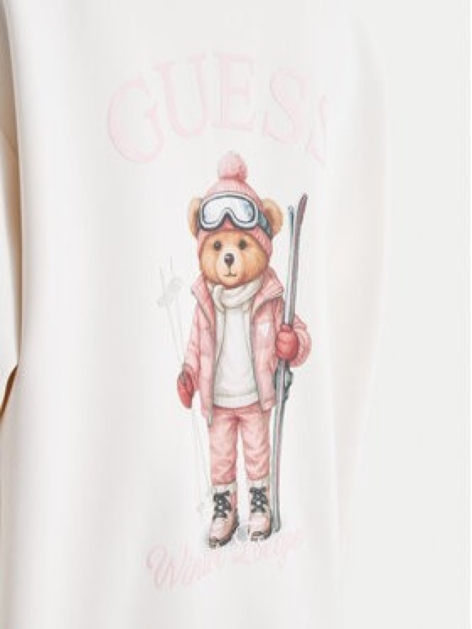 Guess Bluza V6BQ17 K6354 Kremowy Oversize