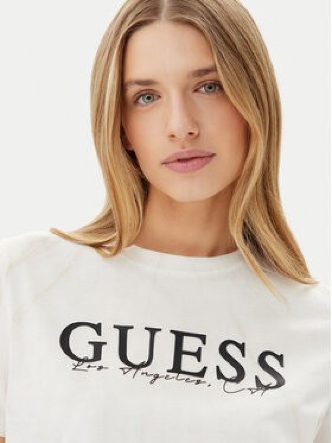 Guess T-Shirt V5GI19 I3Z14 Écru Regular Fit