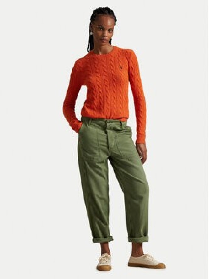 Polo Ralph Lauren Sweter 211971865010 Pomarańczowy Slim Fit