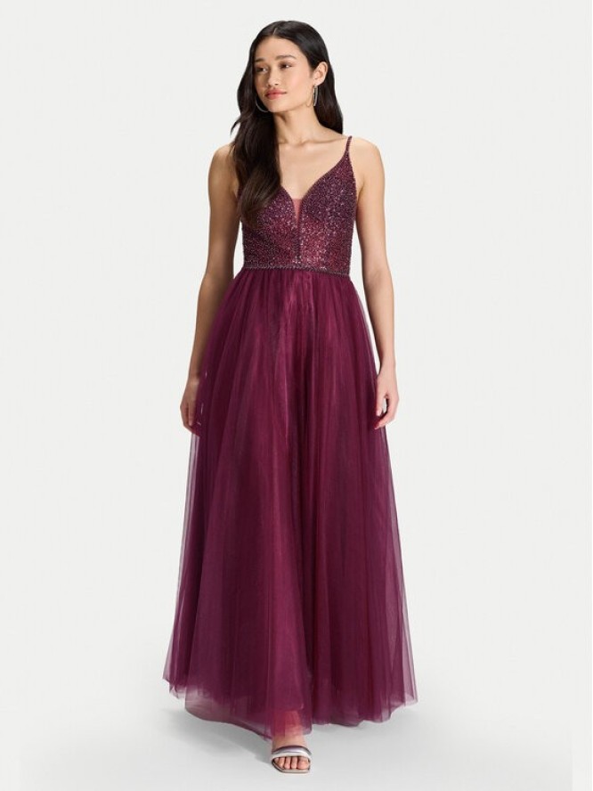 Hey Kyla Sukienka wieczorowa 5AJ127HK Bordowy Regular Fit