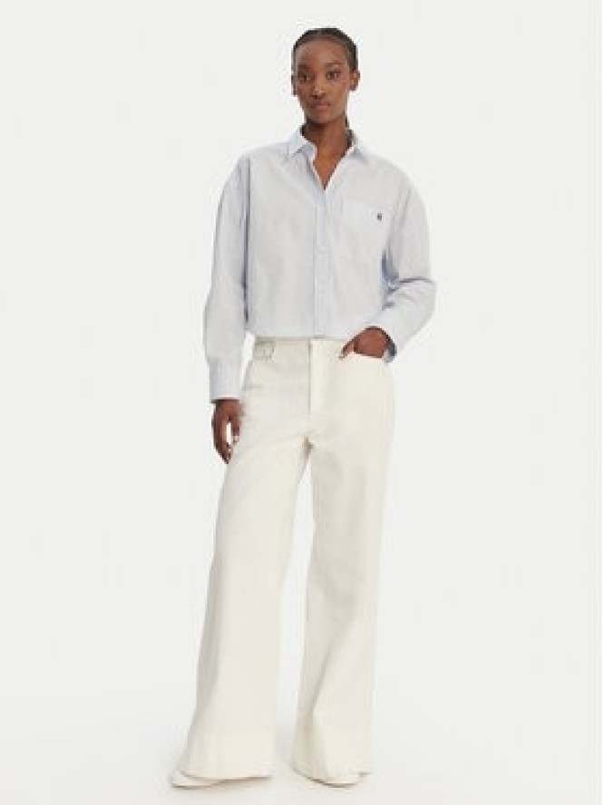 Calvin Klein Jeans Koszula LV047F105G Błękitny Relaxed Fit