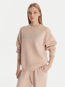 Guess Bluza V4BQ15 K7UW2 Beżowy Regular Fit